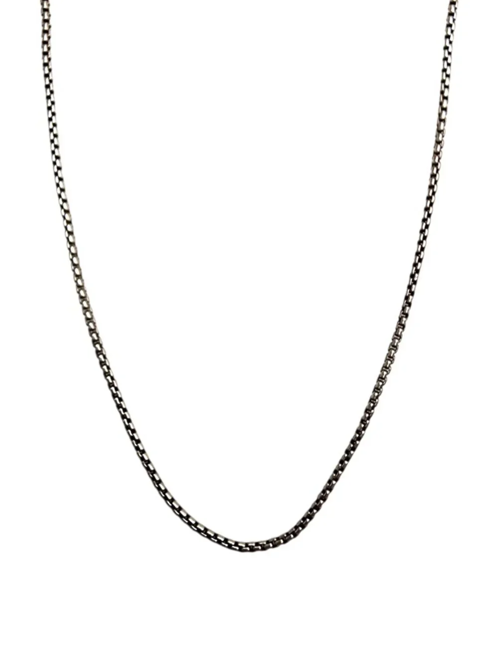 David Yurman Sterling Silver 1.7mm Adjustable Chain Necklace 163/4